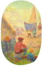 Émile Schuffenecker, Fishermen in Étretat