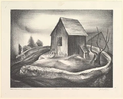 Charles Alston, Barn and Tree