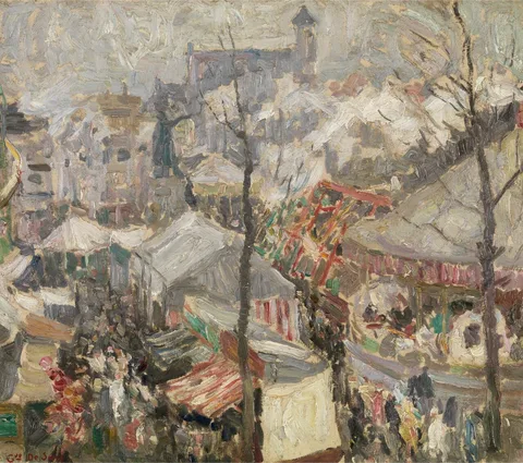 Gustave De Smet, Fair at Vrijdagmarkt in Ghent