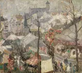 Gustave De Smet, Fair at Vrijdagmarkt in Ghent