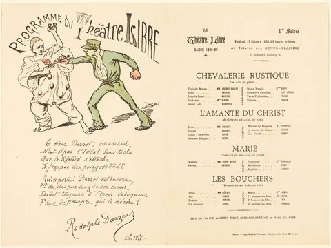 Adolphe Léon Willette, Chevalerie rustique; L'Amante du Christ; Marié; Les Bouchers
