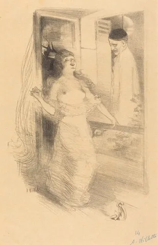 Adolphe Léon Willette, Hanging Clown (Pierrôt pendu)