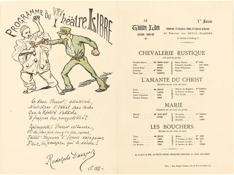 Adolphe Léon Willette, Chevalerie rustique; L'Amante du Christ; Marié; Les Bouchers