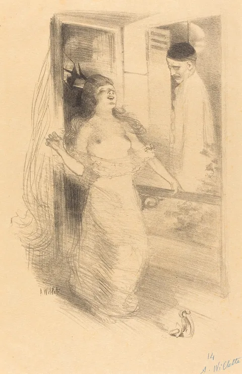 Adolphe Léon Willette, Hanging Clown (Pierrôt pendu)