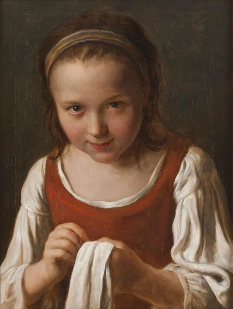 Pietro Rotari, Girl with Needle-work