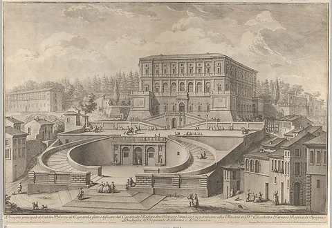 Giuseppe Vasi, View of the Palazzo di Caprarola