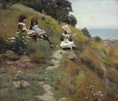 William Brymner, A Wreath of Flowers