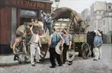 Louis-Robert Carrier-Belleuse, Porteurs de farine. Scène parisienne (Flour carriers. Scene from Paris).