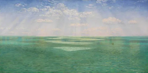 John Brett, The British Channel Seen from the Dorsetshire Cliffs