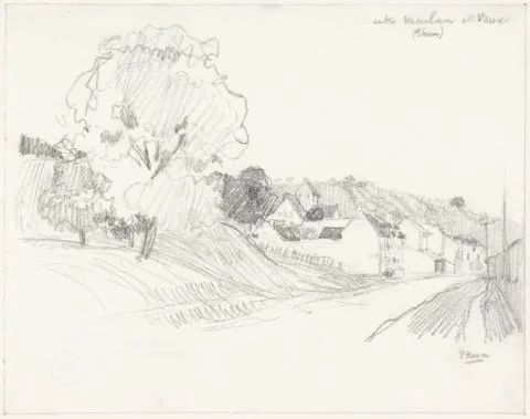 Henri Evenepoel, Huizen aan de weg tussen Meulan en Vaux