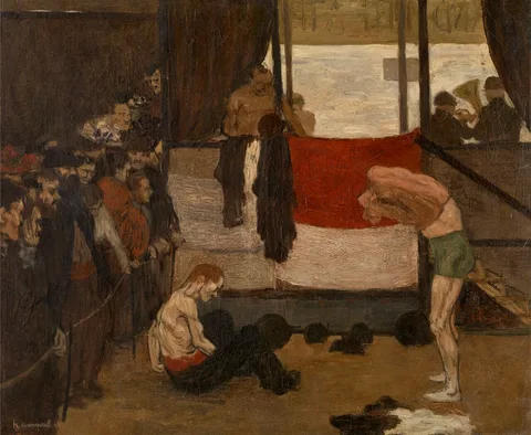 Henri Evenepoel, Wrestling Barrack at a Fair