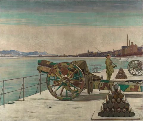William Rothenstein, The Watch on the Rhine (The Last Phase)