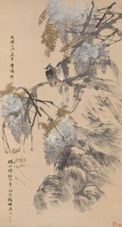 Ren Bonian, Paradise Flycatchers and Wisteria