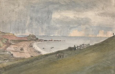 William Crotch, Budleigh, Salterton... An easier way of descending ye cliff