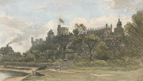 William Crotch, Windsor Castle From Above the Bridge, July 18, 1832, 12 Noon