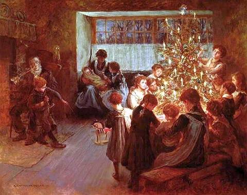 Albert Chevallier Tayler, The Christmas tree