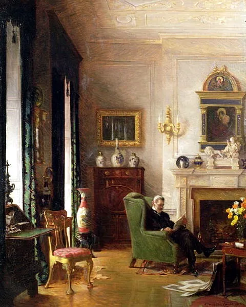 Albert Chevallier Tayler, The Grey Drawing Room