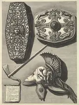 Francesco Piranesi, Parti in grande restaurati de' Trofei de Ottaviano Augusto (Restored detail of the Trophy of Octavian Augusto)