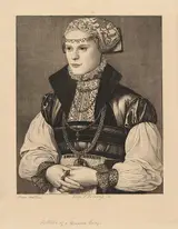 Léopold Flameng, Portrait of a German Lady