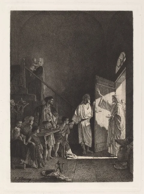 Léopold Flameng, A Scene from the New Testament