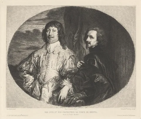Léopold Flameng, Van Dyck et Son Protecteur le Comte de Bristol
