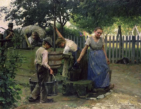 Franz Nölken, At the Well