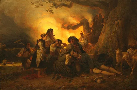 Jakob Becker, Shepherd Struck by Lightning