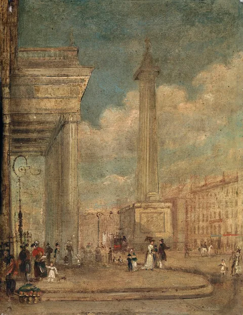 George Petrie, A View of O'Connell Street, Dublin