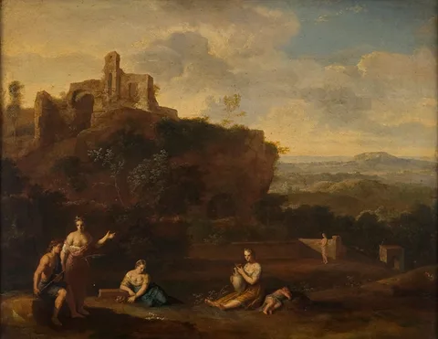 Gerard Hoet, Idyllic Landscape with Fortress