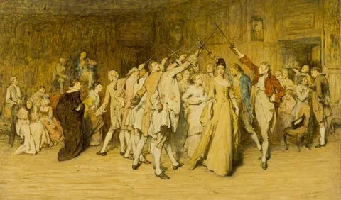 William Quiller Orchardson, The Queen of the Swords