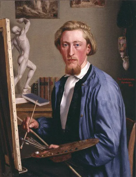 Carl Ludwig Jessen, Selbstporträt, Kopenhagen 1857