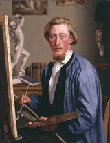 Carl Ludwig Jessen, Selbstporträt, Kopenhagen 1857