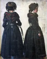 Carl Ludwig Jessen, Frisian woman in a twofold depiction