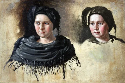 Carl Ludwig Jessen, Two Frisian women from Föhr
