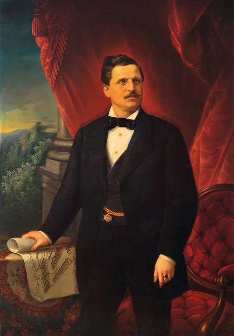Gottfried Lindauer, Porträt des Johann Weitzer