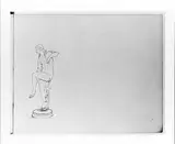 John Quincy Adams Ward, Study of a Neo-Classical Full-length Female Figure (from Sketchbook)