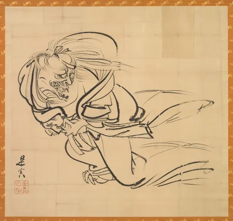Shibata Zeshin, Sketch of Ibaraki-dōji