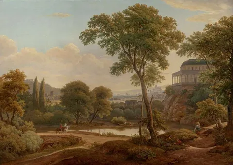Antonín Mánes, Landscape with the Belvedere