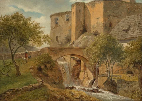 Antonín Mánes, Below the Ruins of Okoř Castle