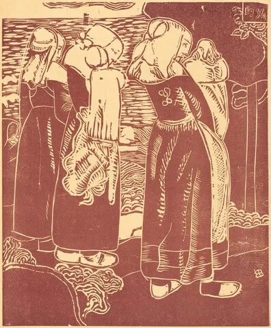 Armand Seguin, Three Breton Women with Infants