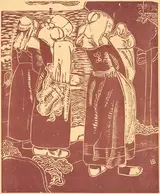 Armand Seguin, Three Breton Women with Infants