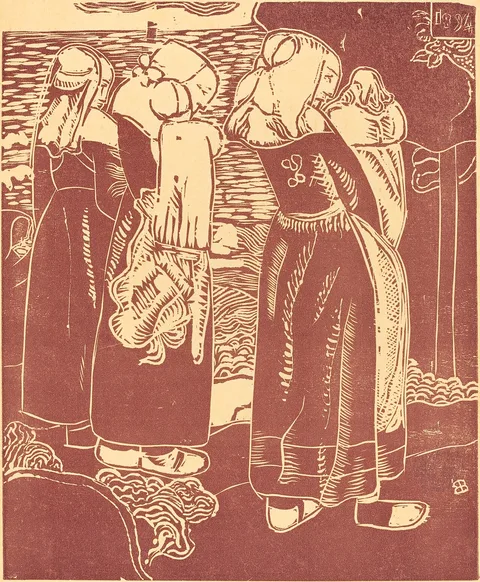 Armand Seguin, Three Breton Women with Infants