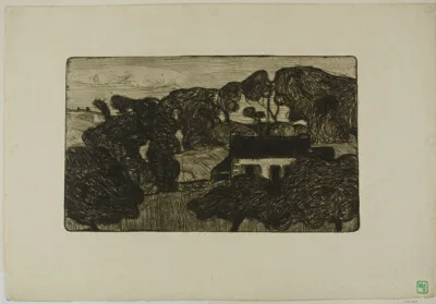 Armand Seguin, Farmhouse Surrounded by Trees