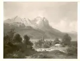 Julius Lange, Garmisch with Zugspitze + Waxenstein