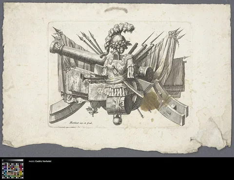 François-Nicolas Martinet, Ornament with a suit of armour and armaments