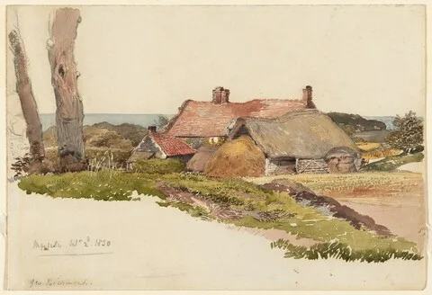 George Richmond, A Farm near the Sea at Margate, Kent