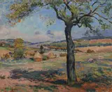 Victor Vignon, Summer Landscape with Haystacks
