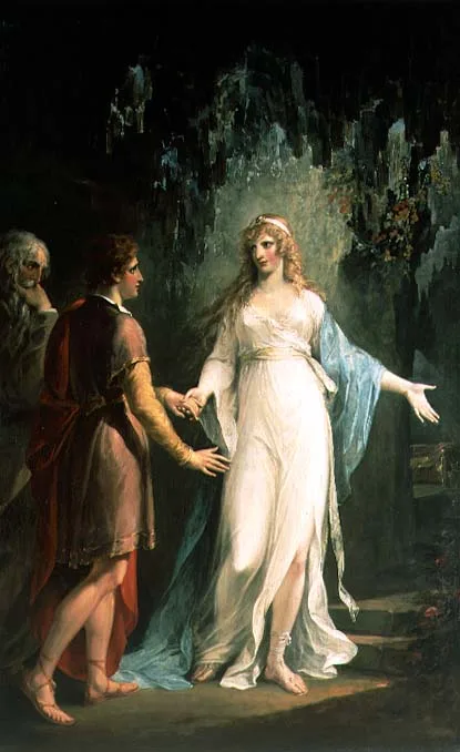 William Hamilton, Calypso receiving Telemachus and Mentor in the Grotto