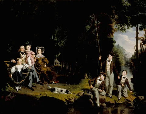 William Hamilton, Alexander Masterton and His Wife and Children