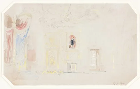 Thomas Allom, The Throne Room at Fontainebleau